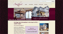 Desktop Screenshot of amethyst-inn.com